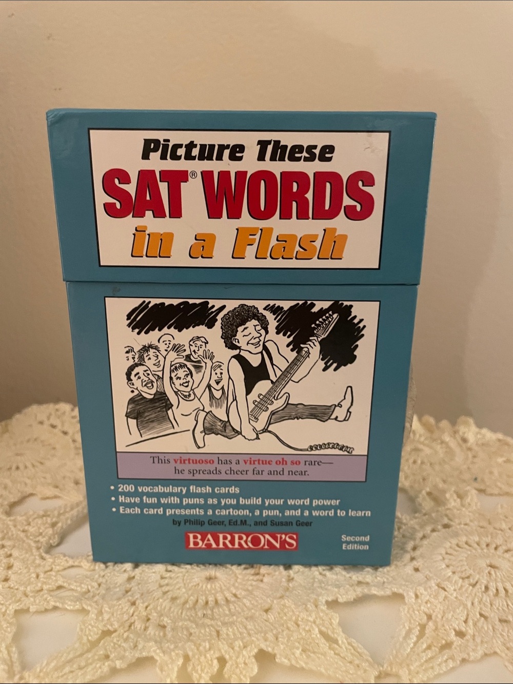 Barrons Picture These SAT Words in a Flash Flashcards - Teal, Red, Yellow
